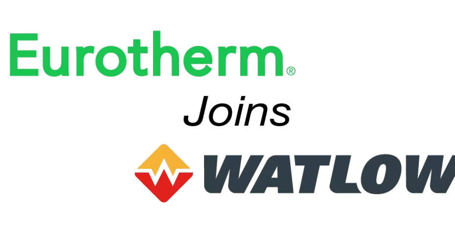 Eurotherm logo and Watlow logo, text reads: Eurotherm joins Watlow
