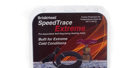 SpeedTrace Extreme. The cable is coiled. Behind the coiled cable is packaging. The packaging says the words "SpeedTrace Extreme"