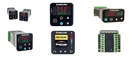 Six Watlow PM temperature limit controllers