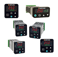 Collage of six watlow temperature controllers