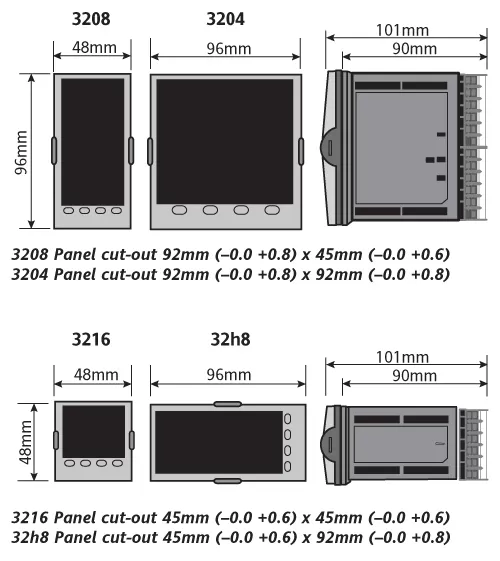 3200 Series Single Loop Temperature Controllers