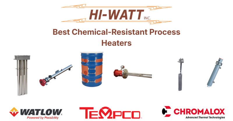 A collage of chemical resistant heaters